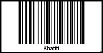 Khatiti als Barcode und QR-Code