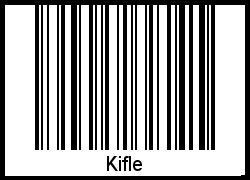 Barcode des Vornamen Kifle