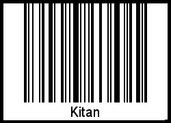 Der Voname Kitan als Barcode und QR-Code