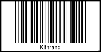 Barcode des Vornamen Kithrand