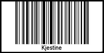 Interpretation von Kjestine als Barcode