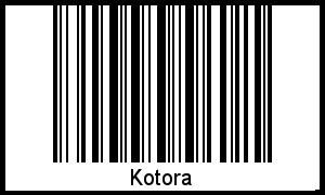 Barcode-Foto von Kotora