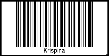 Barcode des Vornamen Krispina