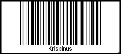 Krispinus als Barcode und QR-Code