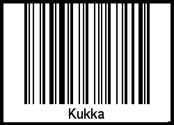 Der Voname Kukka als Barcode und QR-Code