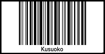 Interpretation von Kusuoko als Barcode