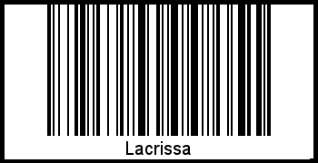 Interpretation von Lacrissa als Barcode