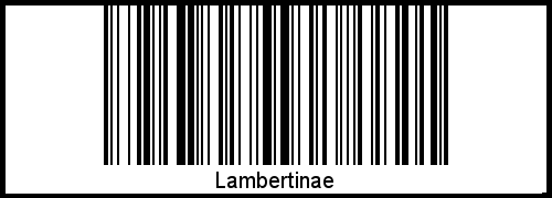 Barcode-Foto von Lambertinae