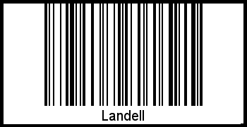 Landell als Barcode und QR-Code