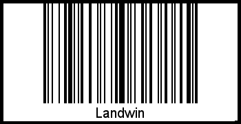 Barcode des Vornamen Landwin