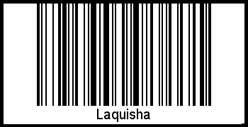 Barcode des Vornamen Laquisha