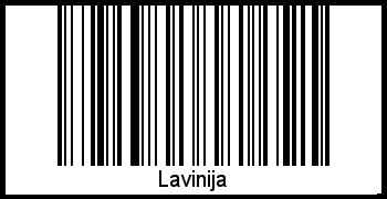 Interpretation von Lavinija als Barcode