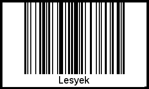 Lesyek als Barcode und QR-Code