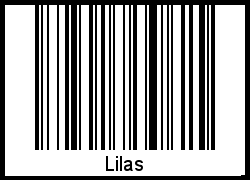 Interpretation von Lilas als Barcode