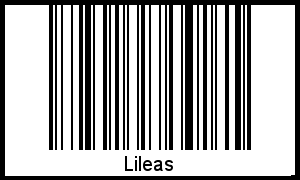 Barcode des Vornamen Lileas