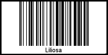 Barcode des Vornamen Liliosa