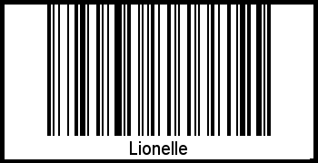 Interpretation von Lionelle als Barcode