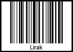 Lirak als Barcode und QR-Code