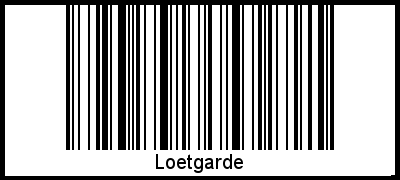 Loetgarde als Barcode und QR-Code