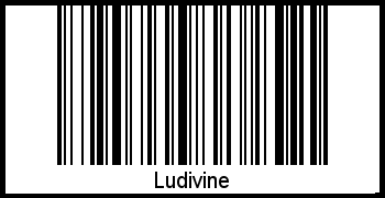 Barcode des Vornamen Ludivine