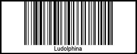 Der Voname Ludolphina als Barcode und QR-Code