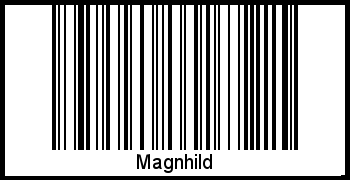 Magnhild als Barcode und QR-Code