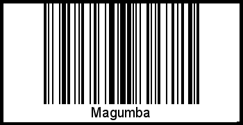 Der Voname Magumba als Barcode und QR-Code