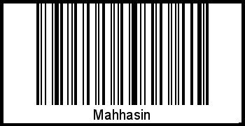 Der Voname Mahhasin als Barcode und QR-Code