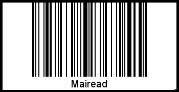 Barcode des Vornamen Mairead