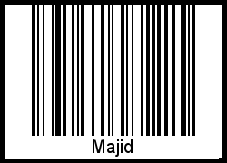 Interpretation von Majid als Barcode