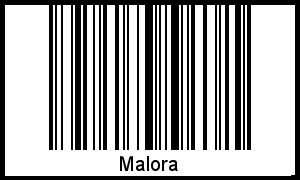 Interpretation von Malora als Barcode