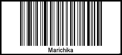 Barcode des Vornamen Marichika