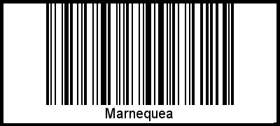 Marnequea als Barcode und QR-Code