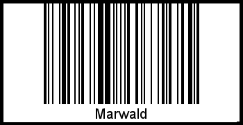 Marwald als Barcode und QR-Code