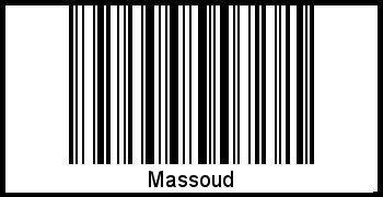 Interpretation von Massoud als Barcode