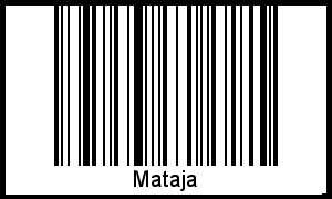 Barcode des Vornamen Mataja