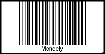 Mcneely als Barcode und QR-Code