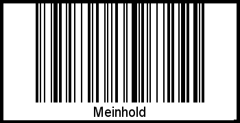 Meinhold als Barcode und QR-Code