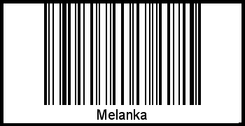 Der Voname Melanka als Barcode und QR-Code