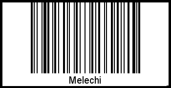 Der Voname Melechi als Barcode und QR-Code