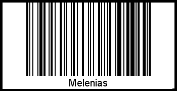 Melenias als Barcode und QR-Code