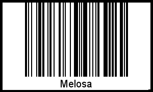 Interpretation von Melosa als Barcode