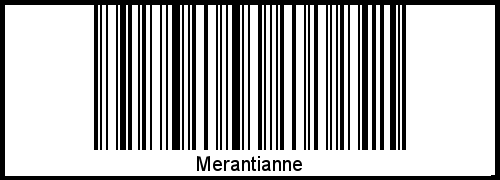 Barcode des Vornamen Merantianne