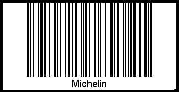 Barcode des Vornamen Michelin