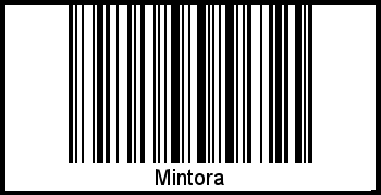 Der Voname Mintora als Barcode und QR-Code