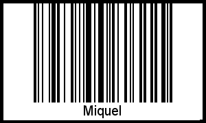 Interpretation von Miquel als Barcode