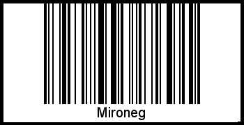 Interpretation von Mironeg als Barcode