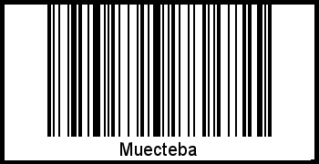 Muecteba als Barcode und QR-Code