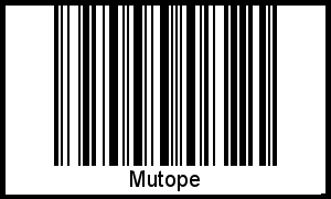 Barcode-Foto von Mutope