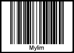 Der Voname Mylim als Barcode und QR-Code